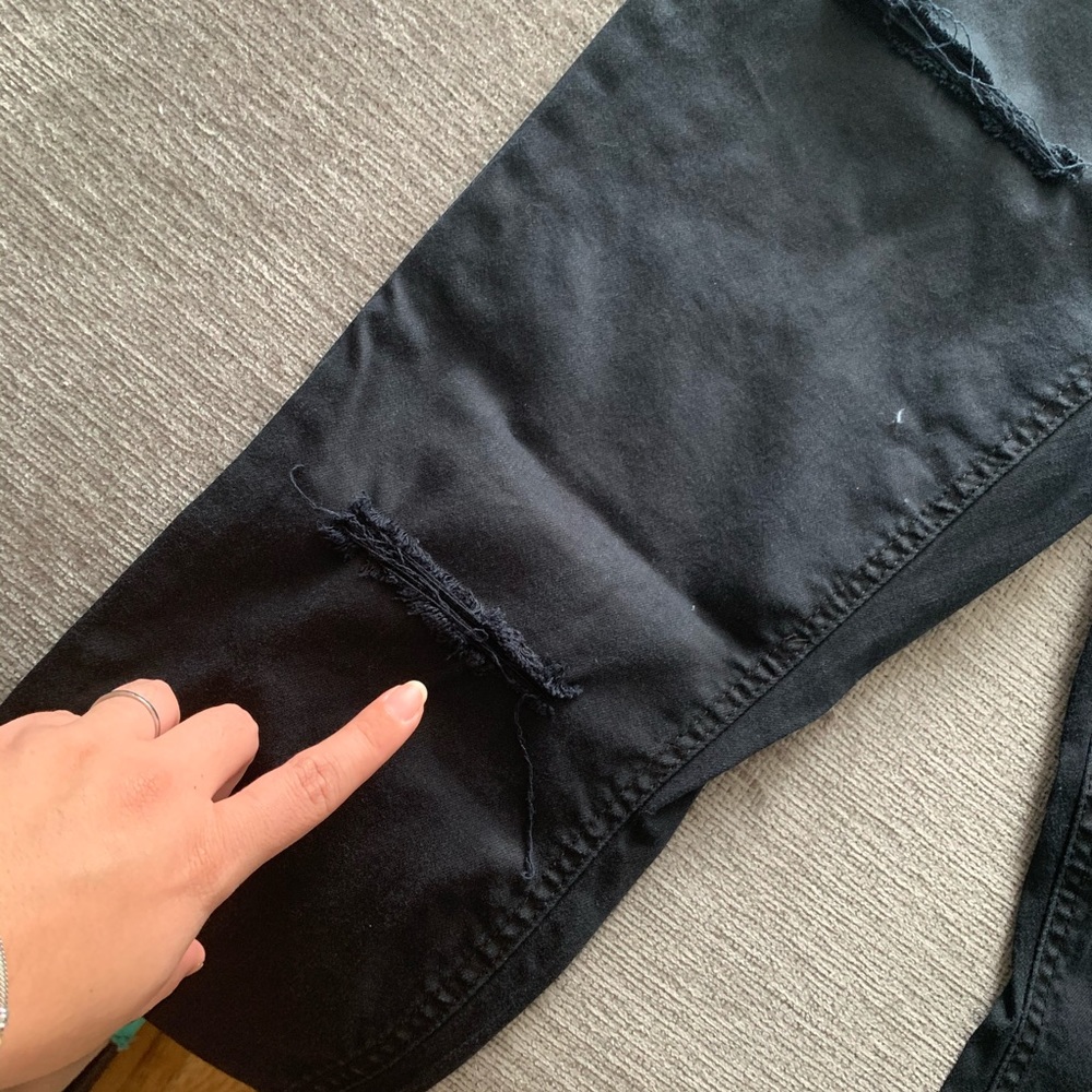 Black Ripped Pants - Picture 4 of 7